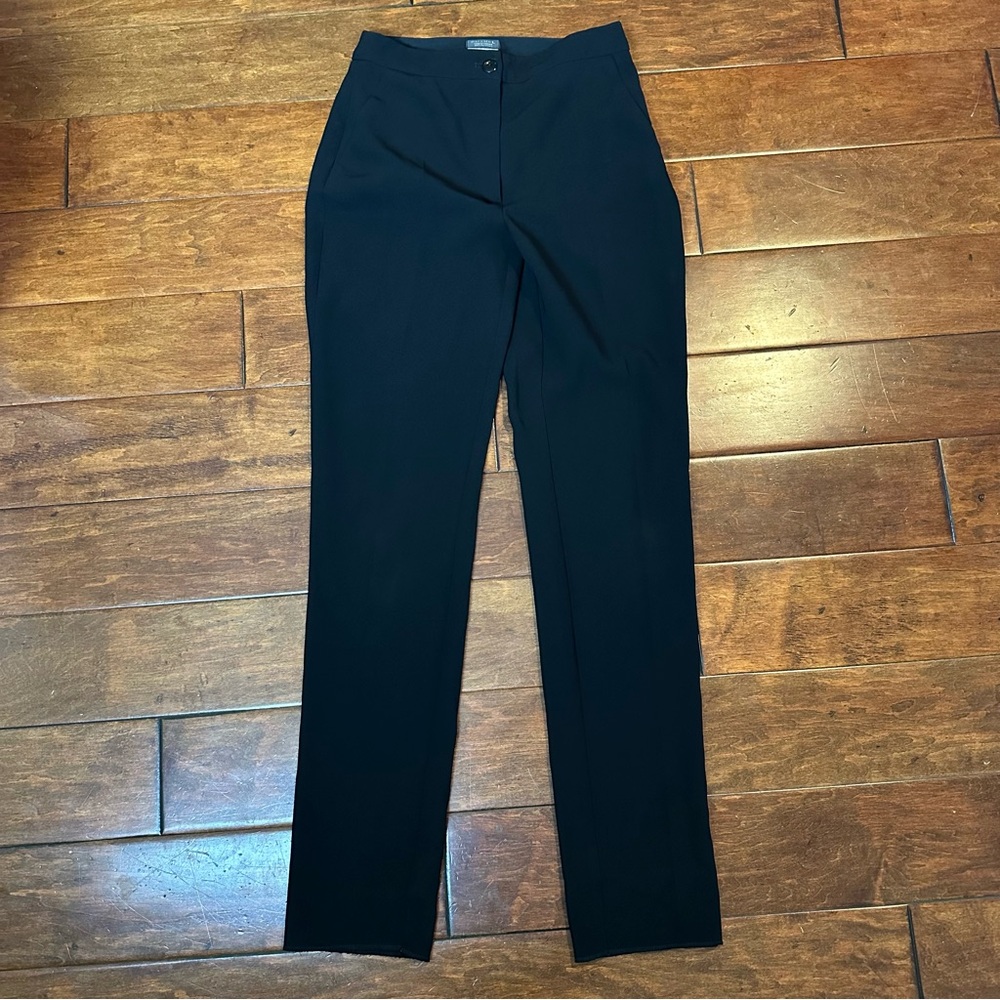 Chanel Black Uniform Label Trousers